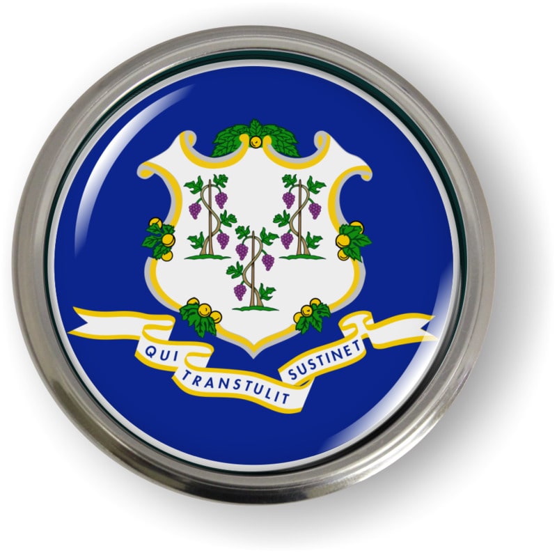 Connecticut - State Flag Emblem